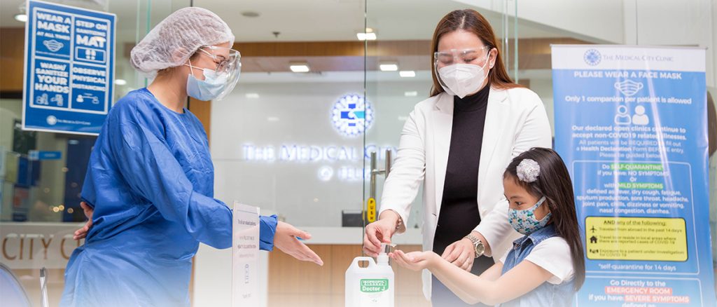 kid in clinic