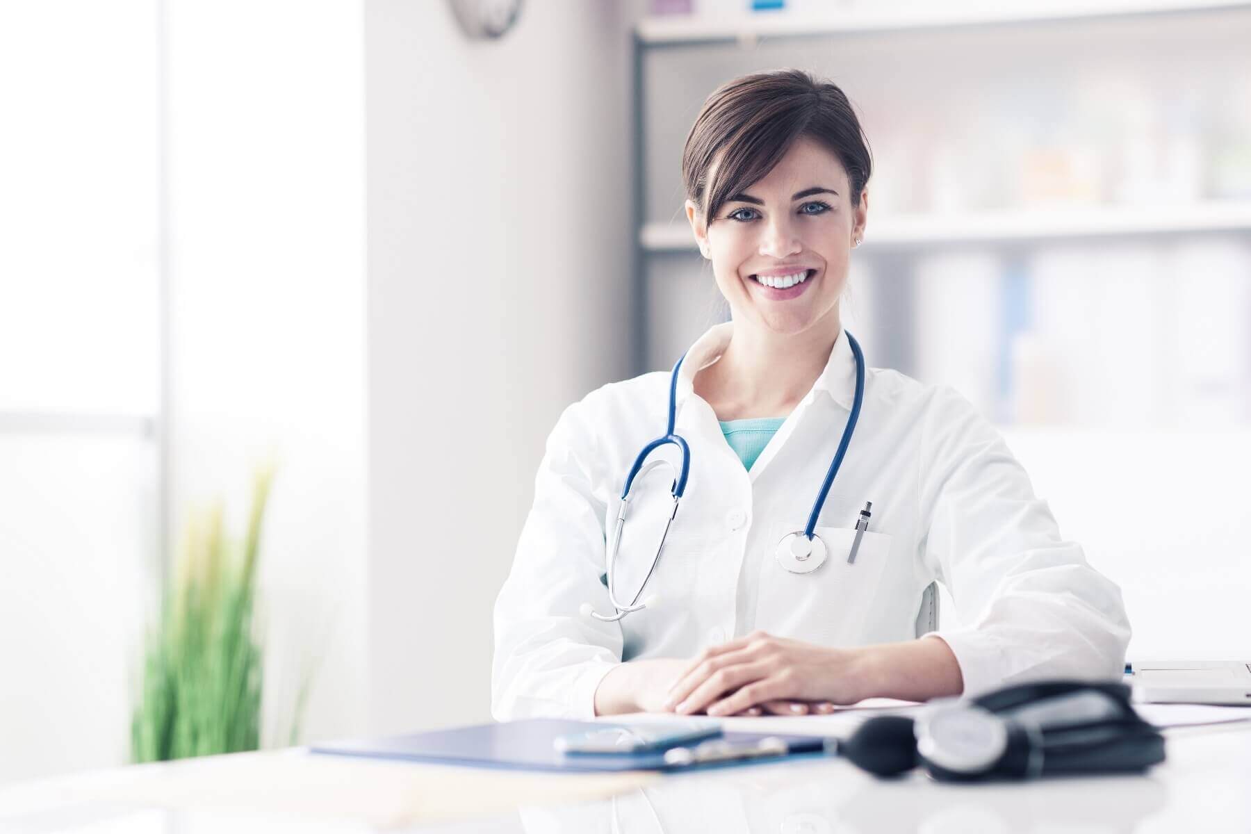 woman doctor at the work